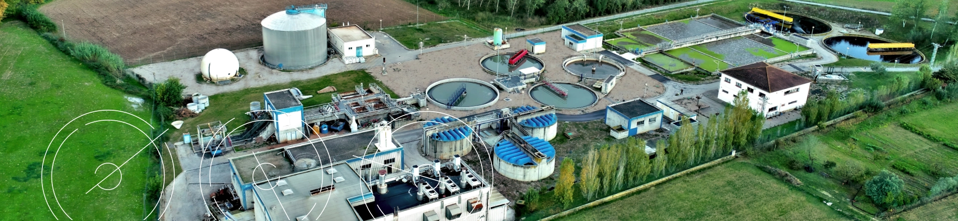 Planta de tractament d’aigües residuals a Espanya amb diferents instal·lacions